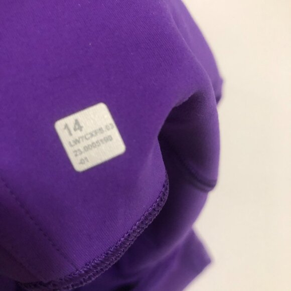 lululemon athletica Purple Bike Shorts Size 14 - Picture 9 of 9